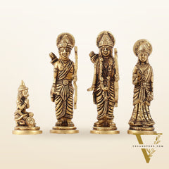 Small Size Superfine Brass Ram Darbar - Handcrafted Masterpiece 4.5 inch