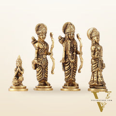 Small Size Superfine Brass Ram Darbar - Handcrafted Masterpiece 4.5 inch