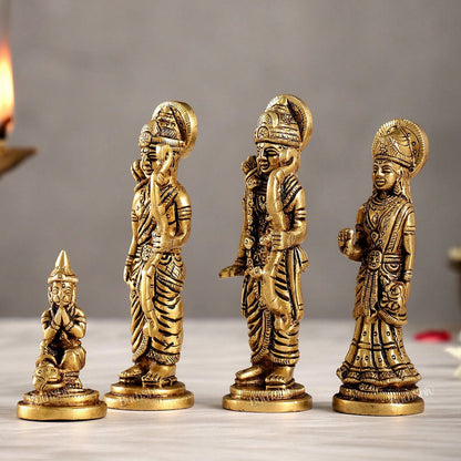 Small Size Superfine Brass Ram Darbar - Handcrafted Masterpiece 4.5 inch