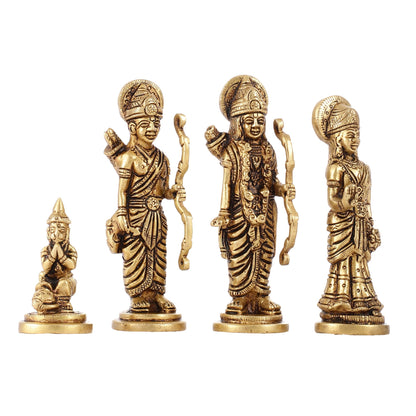 Small Size Superfine Brass Ram Darbar - Handcrafted Masterpiece 4.5 inch