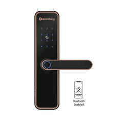 atomberg Azhero Smart Door Lock | 6 Ways Unlocking | Fingerprint, PIN, OTP & NFC | Atomberg App | 2 Stainless Steel Bolts | 2 Year Warranty (Gold)