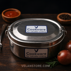 Vcookware Stainless Steel Oval Lunch Box-1