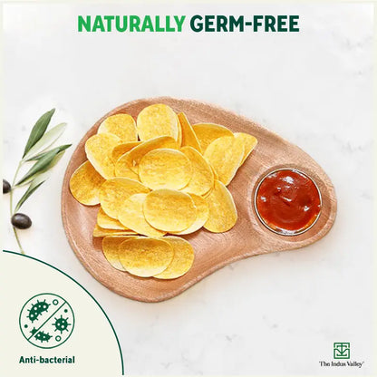 Neem Wood Chip & Dip Platter