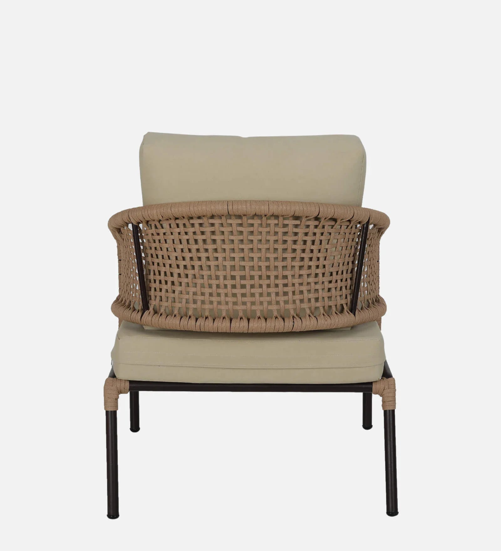 Volker Outdoor Sofa Set 2 Seater, 2 Single seater and 1 Center Table (Natural) Braided & Rope