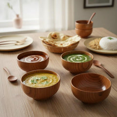 Wood Bowl Set | Wooden Bowl Set | Acacia Wood Bowl Set