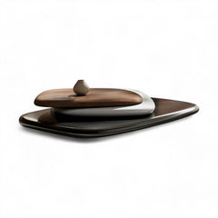 Italian Solid Wood Rotating Coffee Table Modern Living Room Furniture Tea Table