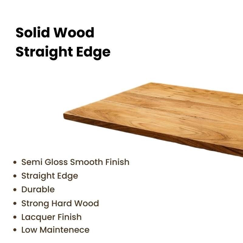 Height-Adjustable Standing Desk with Pure Solidwood Table-Top (Not Mdf )