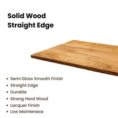 Height-Adjustable Standing Desk with Pure Solidwood Table-Top (Not Mdf )