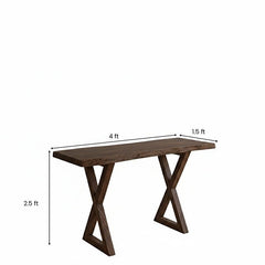 Nature's Wooden Live Edge Console Table