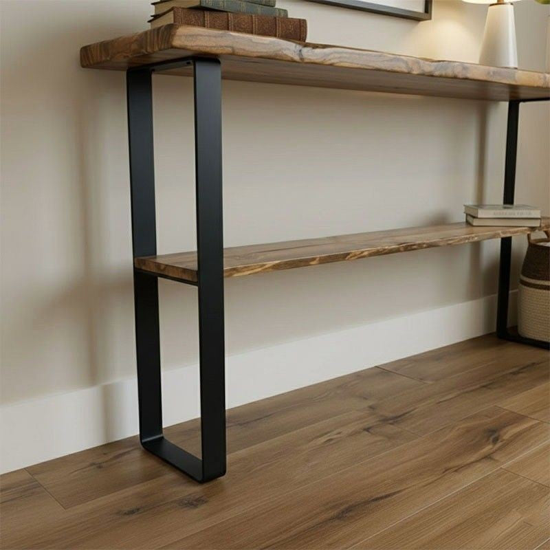 lumber Wooden Live Edge Console Table