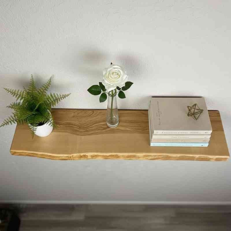 Wooden Rustic Live Edge Wall Shelves