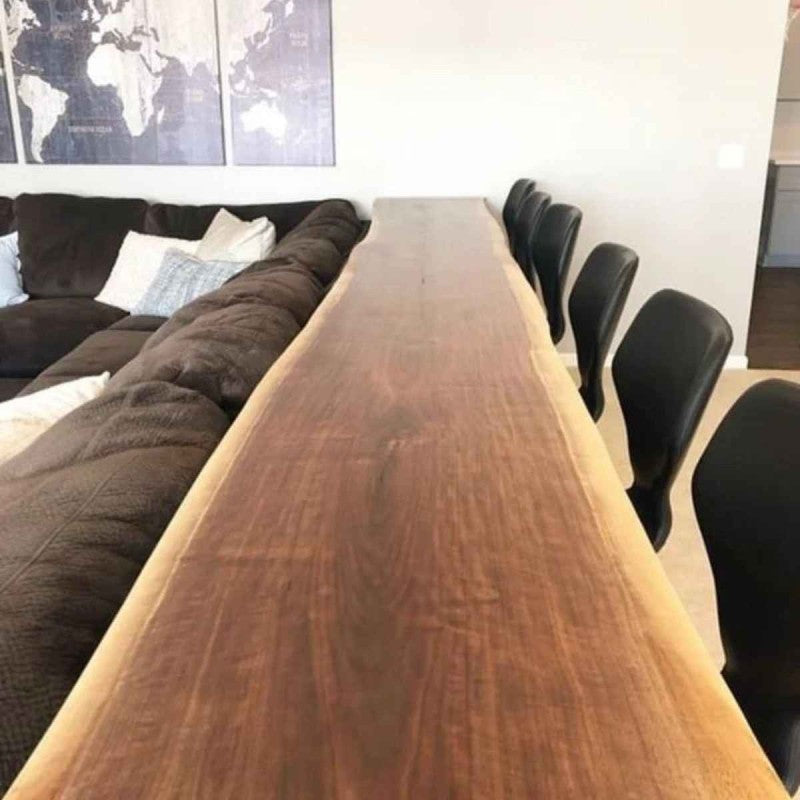 Spacio Live Edge Solid Wood Sofa Table
