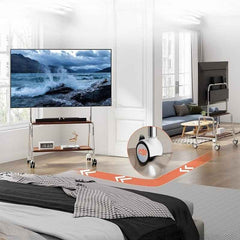 Solid Wood TV Shelf with Storage – Heavy-Duty Stand for TV, Console & Media Accessories