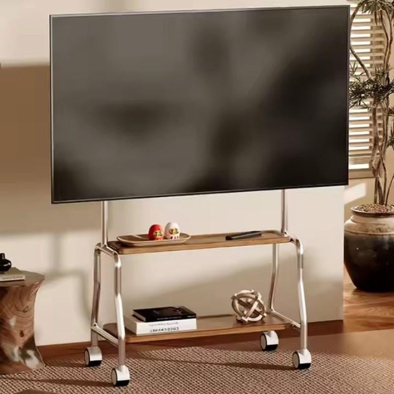 Solid Wood TV Shelf with Storage – Heavy-Duty Stand for TV, Console & Media Accessories