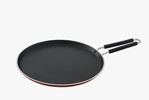 SOWBAGHYA Non Stick Xtra Large Dosa Tawa - Red | Thickness: 4 mm | Dia: 305 mm | 3Layer Whitford Coating | Non Induction