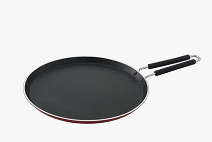 SOWBAGHYA Non Stick Xtra Large Dosa Tawa - Red | Thickness: 4 mm | Dia: 305 mm | 3Layer Whitford Coating | Non Induction