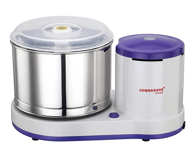 SOWBAGHYA 150W Wet Grinder, Blue, Violet Top Wet Grinder Machine | Heavy Duty Motor | Ideal for Your Kitchen | Low Noise Wet Grinding of All Kinds of Batter for South Indian Dishes-1