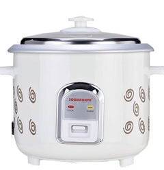 SOWBHAGYA Rice Cooker, White, 1.2L Rice Cooker, White | Digital Rice Cooker | with Steam & Rinse Basket | Stainless Steel | One-touch Operation and Keep Warm Function-1