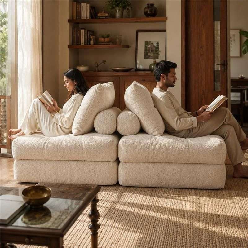 Fold Out Futon Chair | Foldable Single Sofa Bed for Guests