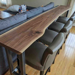 Spacio Live Edge Solid Wood Sofa Table