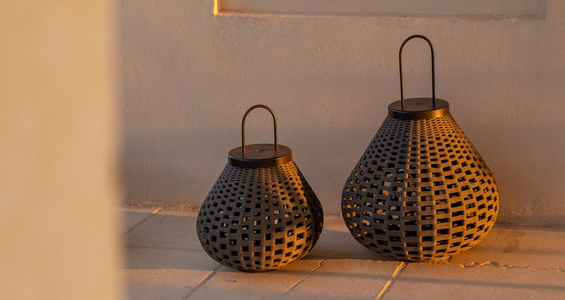 Kaori Outdoor Rope Floor Lamp (Set of 3)