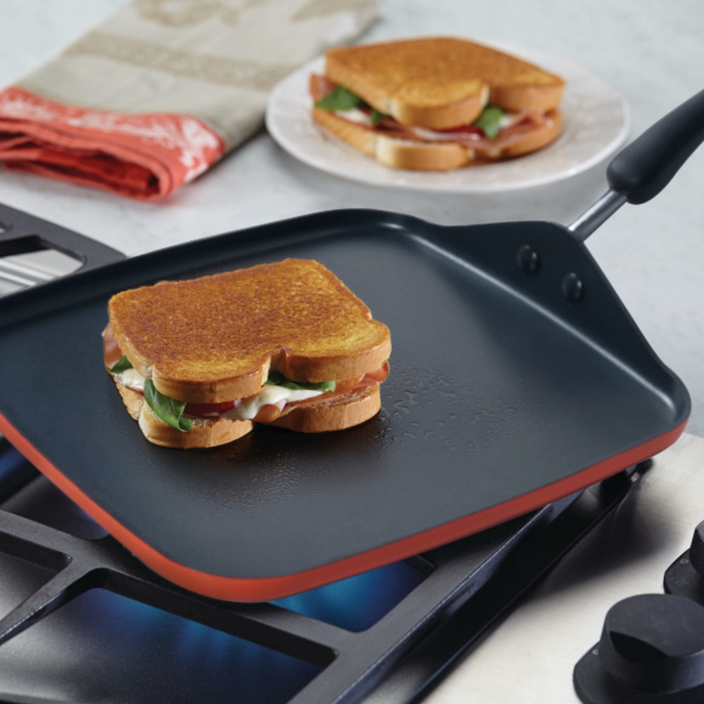 Meyer Premium Non-Stick Square Tawa 28cm (3mm Thick)