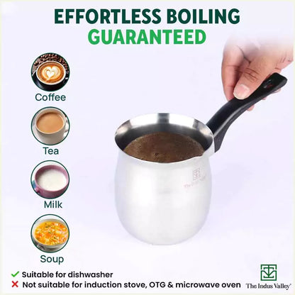 Stainless Steel Coffee/Tea/Milk Warmer, Premium Quality, 100% Toxin-free, 650 ml