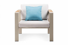 Marino Outdoor Sofa Set 2 Seater , 2 Single seater and 1 Center Table (Beige)