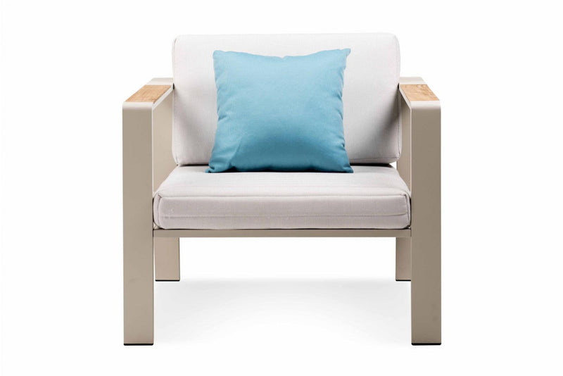 Marino Outdoor Sofa Set 2 Seater , 2 Single seater and 1 Center Table (Beige)