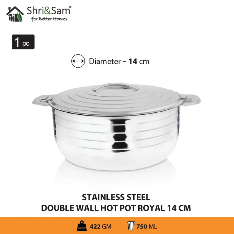 Stainless Steel 2 PCS Double Wall Casserole