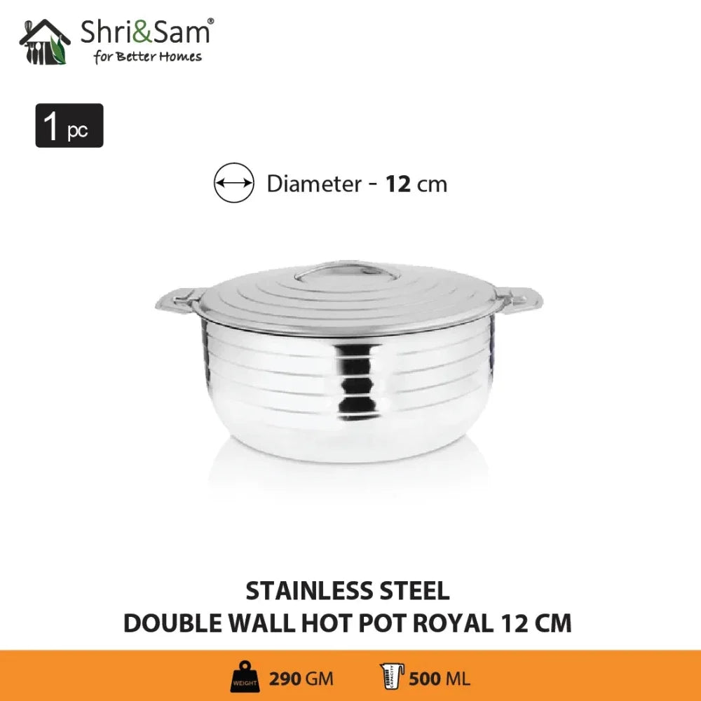 Stainless Steel 2 PCS Double Wall Casserole