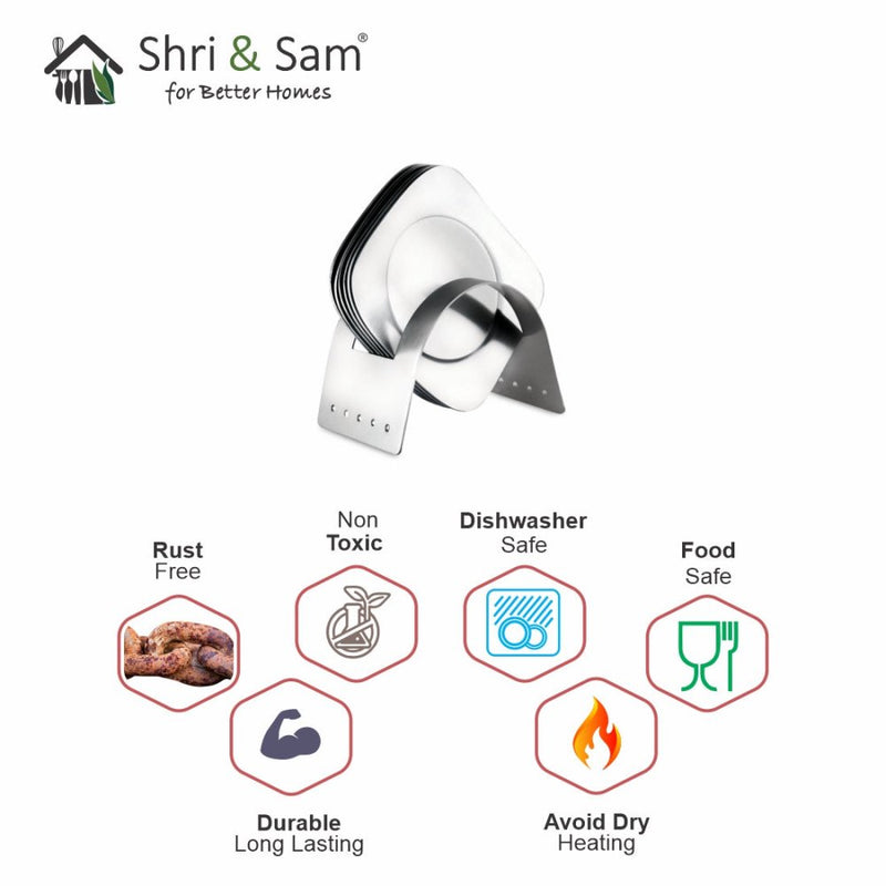 Stainless Steel 6 PCS Coaster Set