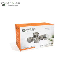 Stainless Steel 6 PCS Double Wall Bowl Nikki