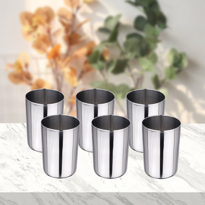 Stainless Steel 6 PCS Glass Shagun