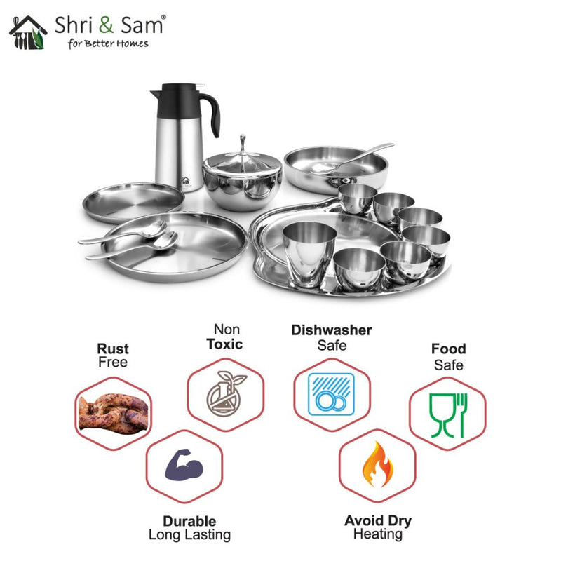 Stainless Steel 72 PCS Dinner Set (6 People) Nifty