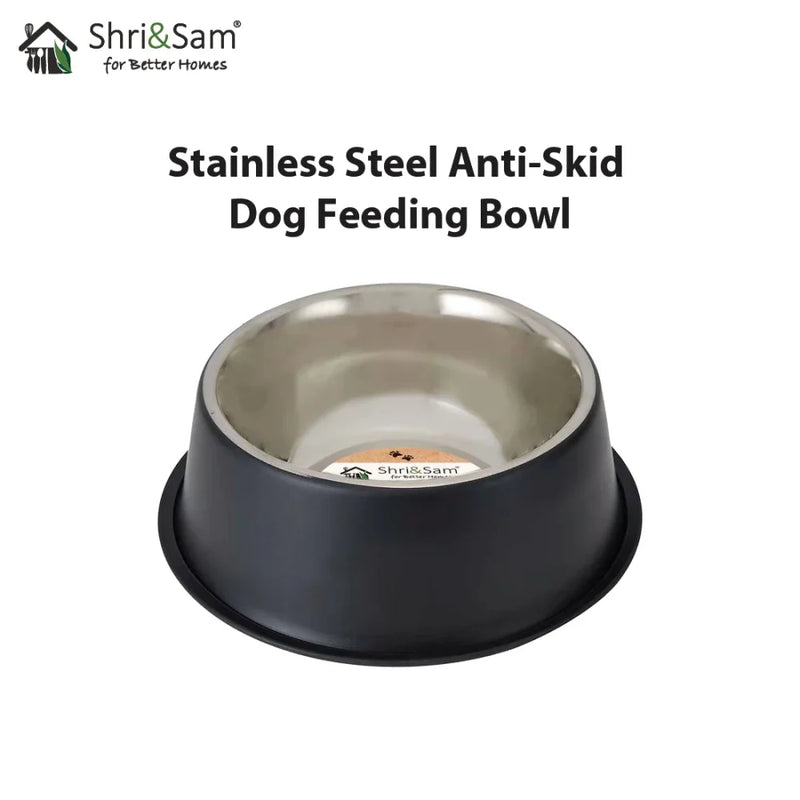 Stainless Steel Anti-Skid Dog Feeding Bowl