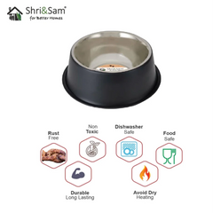 Stainless Steel Anti-Skid Dog Feeding Bowl