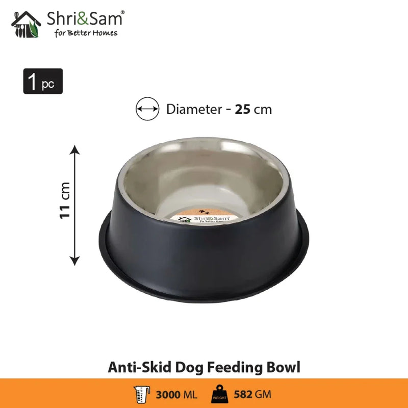 Stainless Steel Anti-Skid Dog Feeding Bowl