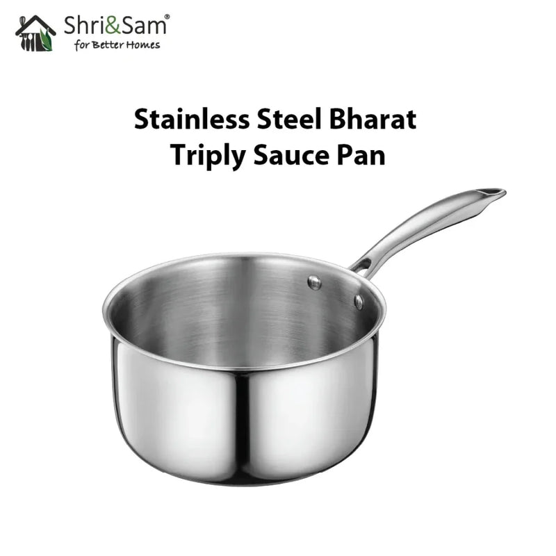 Stainless Steel Bharat Triply Sauce Pan