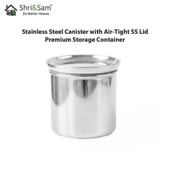 Stainless Steel Canister with Air-Tight SS Lid – Premium Storage Container
