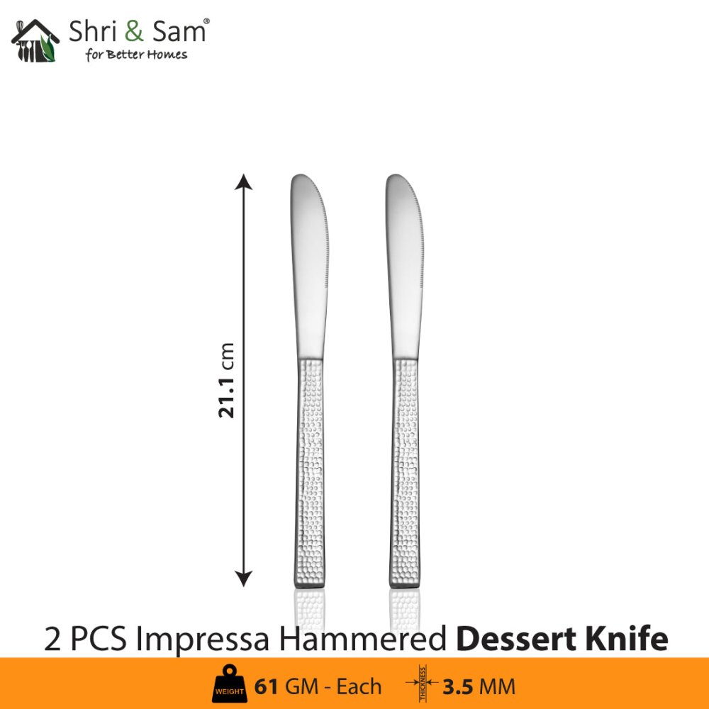 Stainless Steel Impressa Hammered Cutlery