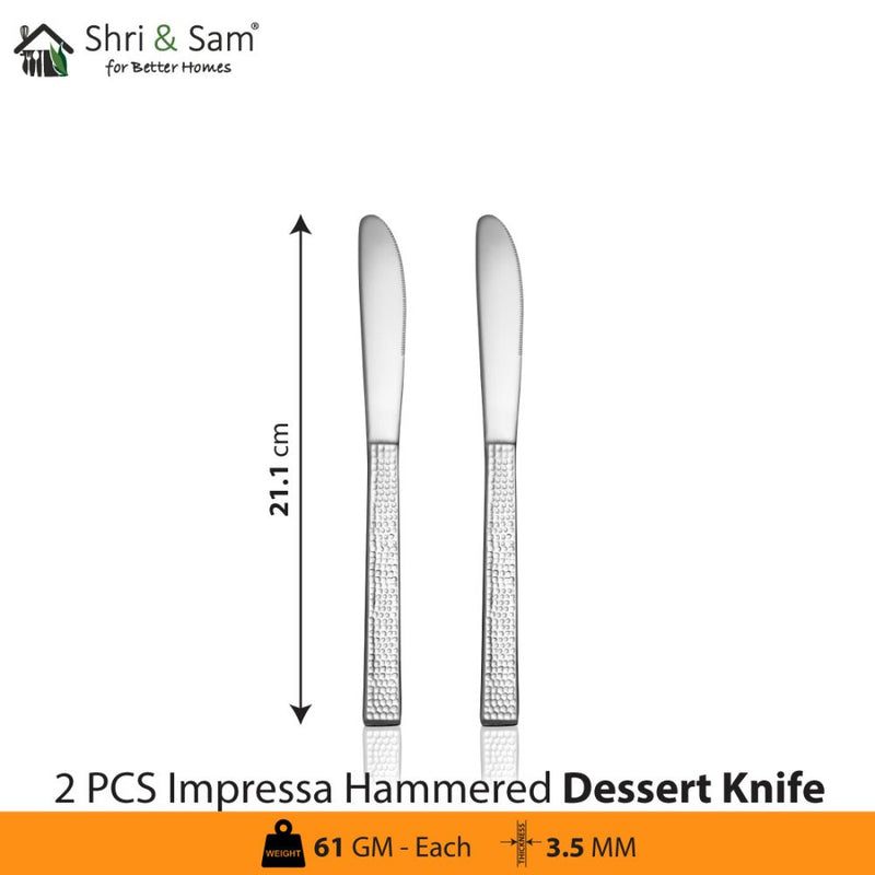 Stainless Steel Impressa Hammered Cutlery