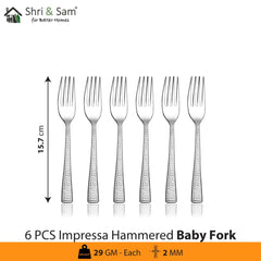 Stainless Steel Impressa Hammered Cutlery