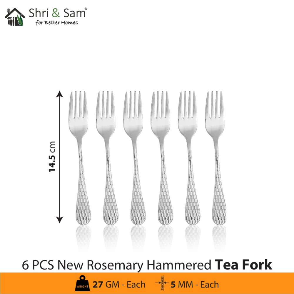 Stainless Steel Cutlery New Rosemary Hammered