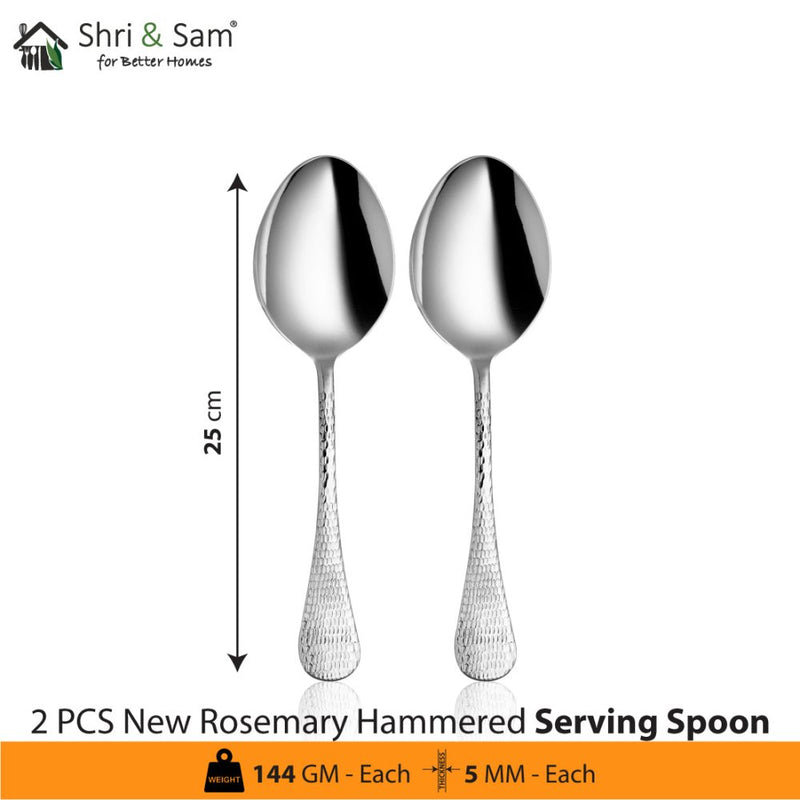 Stainless Steel Cutlery New Rosemary Hammered