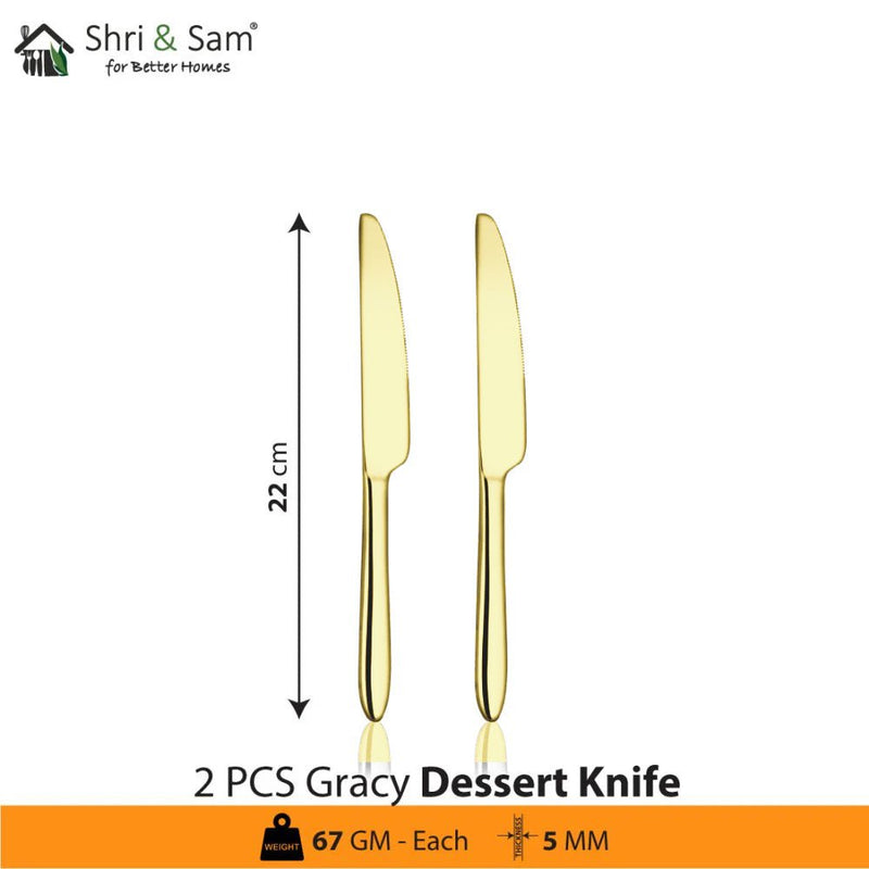 Stainless Steel Cutlery with Champagne Gold PVD Coating Gracy
