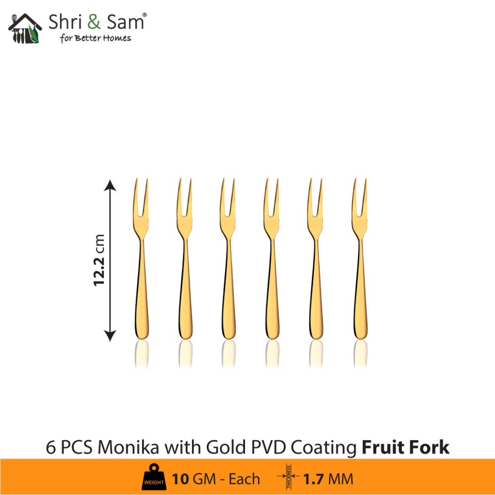 Stainless Steel Monika Cutlery with Gold PVD Coating