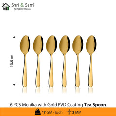 Stainless Steel Monika Cutlery with Gold PVD Coating