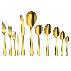 Stainless Steel Monika Cutlery with Gold PVD Coating