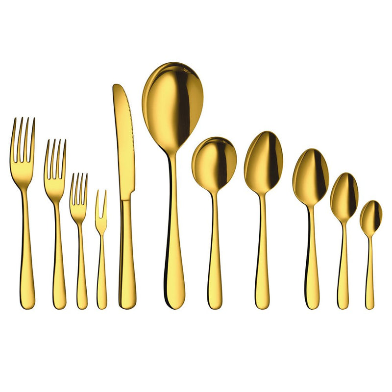 Stainless Steel Monika Cutlery with Gold PVD Coating